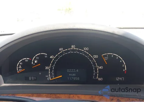 2002 Mercedes-Benz S 500 from USA, damaged, VIN WDBNG75J52A239423